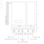 ابعاد پکیج دیواری بوتان مدل Perla Pro 42RSi